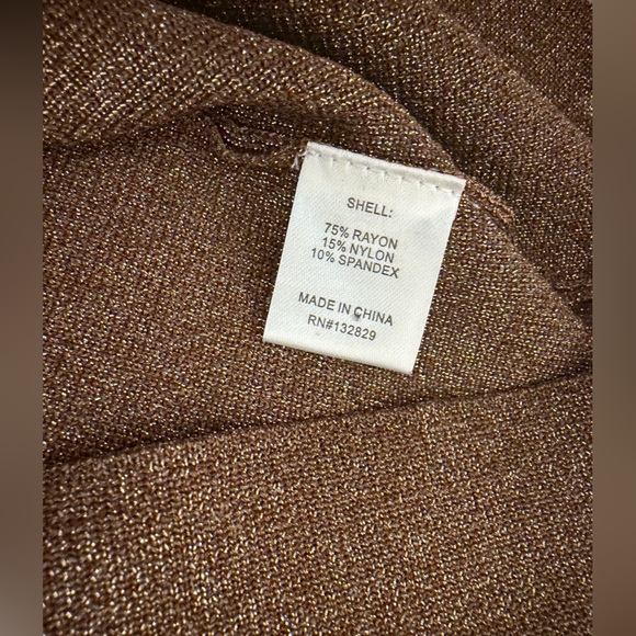 Superdown Aura mini Dress mocha metallic - Picture 4 of 5